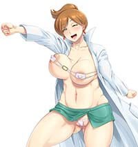 Professor Juniper Huge Boobs Hentai Girl Taking Off Her Clothes Flashing 1