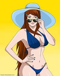 Mei Terumi Big Boobs Hentai Girl in Bikini Flashing Sexy Body and Big Tits 1