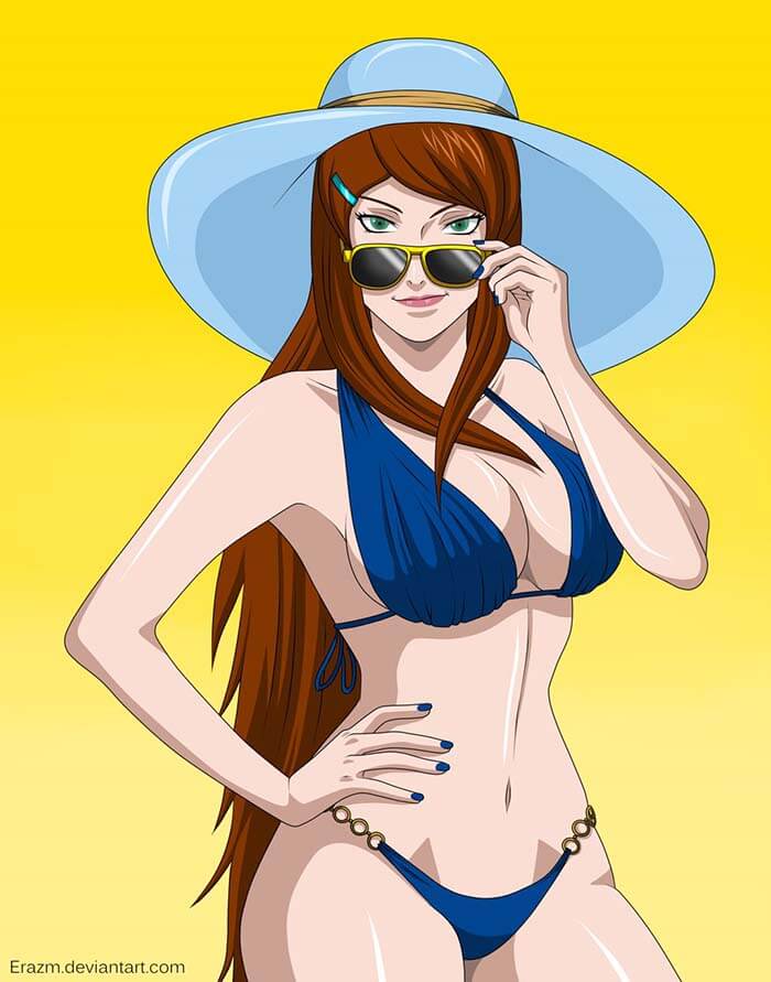 Mei Terumi Big Boobs Hentai Girl in Bikini Flashing Sexy Body and Big Tits 2