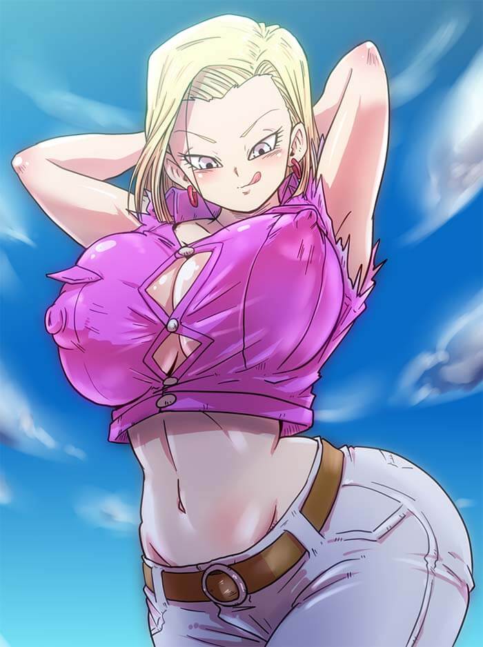 Android 18 Huge Boobs