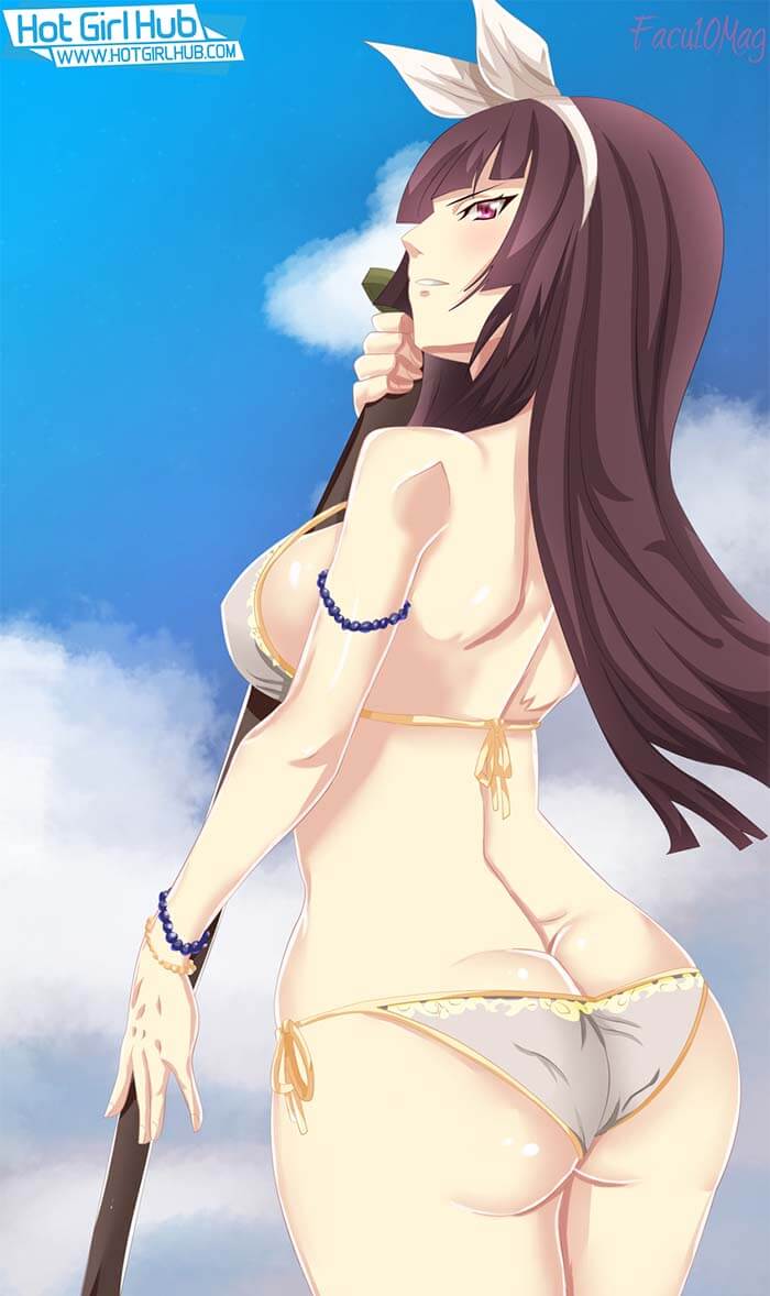 Fairy Tail Hentai Kagura Mikazuchi In Bikini Flashing Erect Nipples Big Ass 2