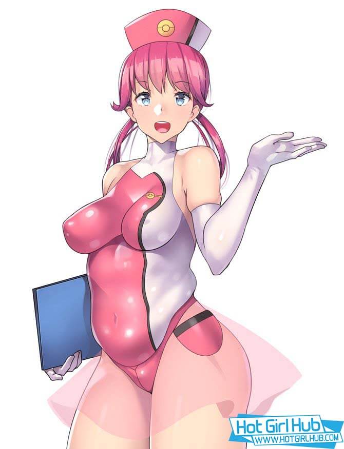 Pokemon Hentai Nurse Joy Without Bra In Bodysuit Erect Nipples 2