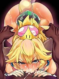 Super Mario Bros Hentai Bowsette X Donkey Kong Naked Forced To Suck Cock 1