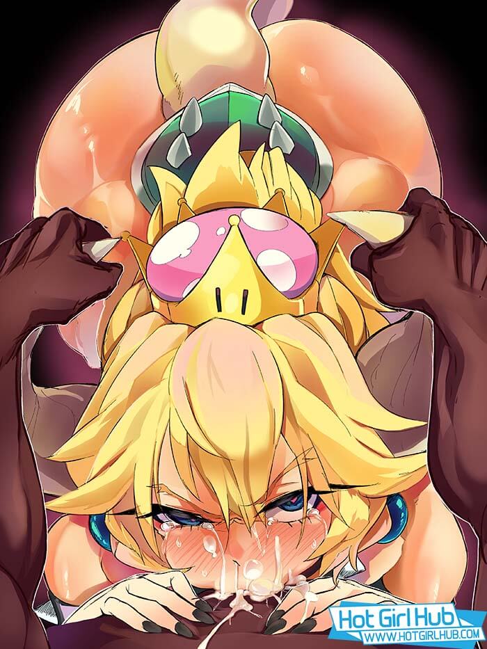 Super Mario Bros Hentai Bowsette X Donkey Kong Naked Forced To Suck Cock