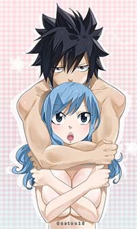 Fairy Tail Hentai Juvia Lockser X Gray Fullbuster Naked Hugging Bouncing Breasts 1
