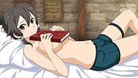 Sword Art Online Hentai Sinon Topless On Bed Breast Squeeze Sideboob 1