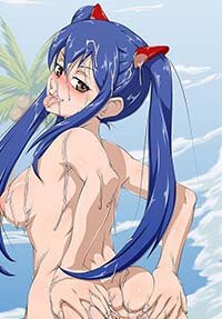 Fairy Tail Hentai Wendy Marvell Naked On Beach Cum On Body Ass Grab 1