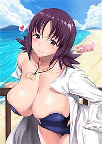 Pokemon Sun And Moon Professor Ivy Hentai In Swimsuit Areola Slip Large Breasts 1