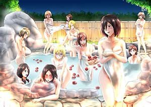 Attack On Titan Hentai Mikasa Ackerman X Sasha Braus X Annie Leonhart Naked Bath 1