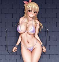 Fairy Tail Hentai Lucy Heartfilia In Bra And Panties In Prison Cuffs Large Breasts 1
