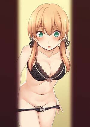 Kantai Collection Hentai Prinz Eugen Undressing Pulling Down Panty Pussy 1