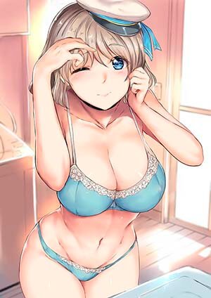 Love Live! Sunshine!! Hentai You Watanabe In Underwear Hanging Breasts Erect Nipples 1