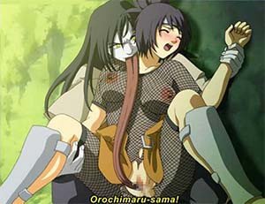 Naruto Hentai Orochimaru X Anko Mitarashi Rape Torn Bodysuit Licking Pussy 1