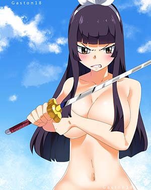 Fairy Tail Hentai Kagura Mikazuchi Naked Topless Large Breasts 1