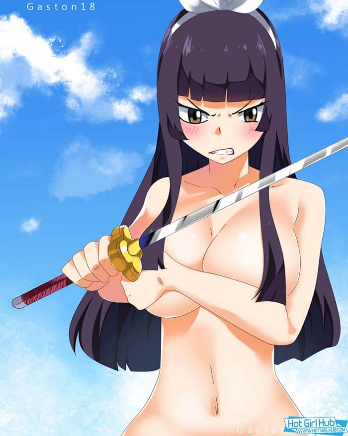 Fairy Tail Hentai Kagura Mikazuchi Naked Topless Large Breasts 2