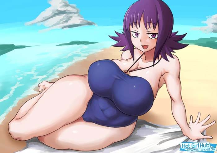 Pokemon Professor Ivy Hentai in Swimsuit Chubby Huge Breasts 2