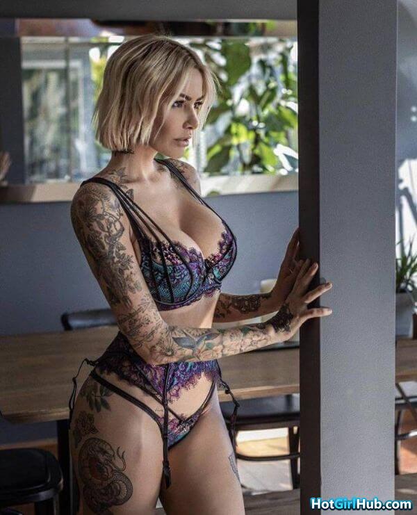 Hot Tattooed Girls with big tits 12