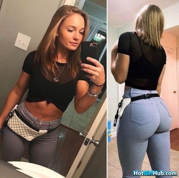 sexy girls with big ass in Tight jeans 12