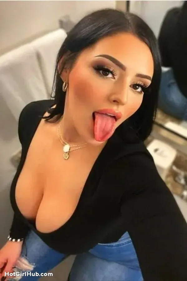 Cute Girls With Big Boobs Tongues Out (11)