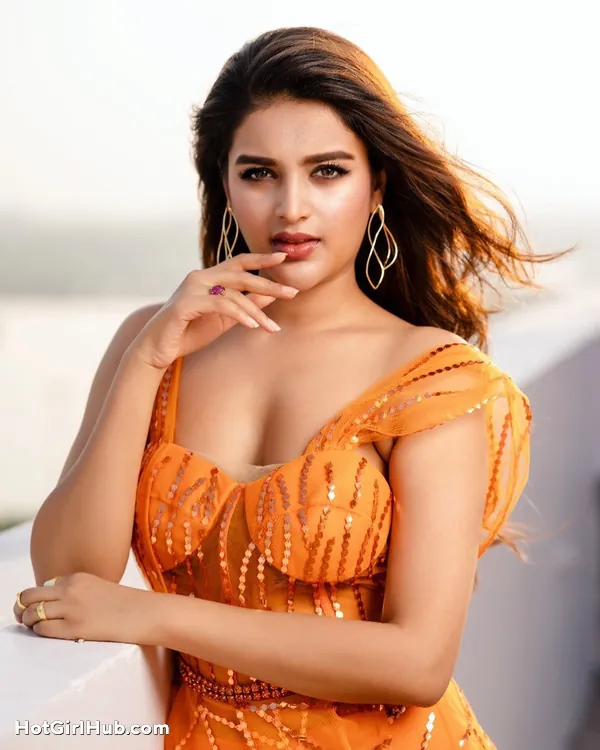 Hot Telugu Actress Nidhhi Agerwal Big Boobs (14)