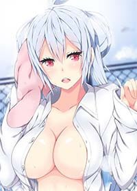 Matoi Big Boobs Hentai Girl With No Bra Naked Shirt Flashing Under Boob 1