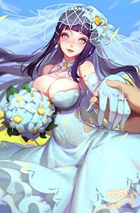 Hinata Hyuga Big Boobs Anime Girl Boobs Comes Out Flashing Cleavage