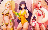 Hyuuga Hinata Sakura Haruno Ino Yamanaka Big Boobs Anime Girl