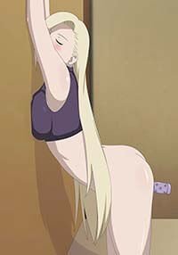 Yamanaka Ino Big Tits Hentai Girl Boobs Pressed Against Wall 1