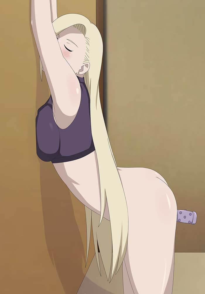 Yamanaka Ino Big Tits Hentai Girl Boobs Pressed Against Wall 2