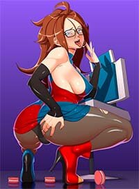 Android 21 Big Tits Hentai Girl With No Bra Masturbating Showing Big Ass 1