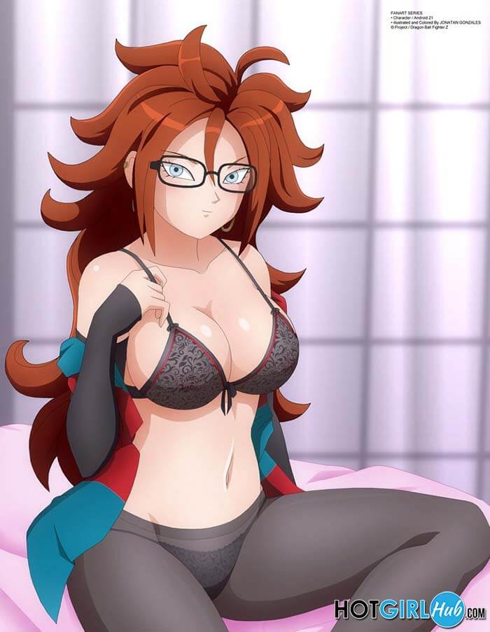 Dragon Ball Fighterz Hentai Android 21 Strips Off Her Clothes Big Boobs 2