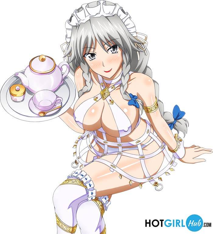 High School Dxd Hentai Grayfia Lucifuge in Bikini Erect Nipples and Boobs 2