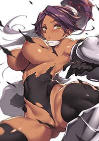 Bleach Hentai Shihouin Yoruichi in Torn Clothes Spread Legs Naked Body 1