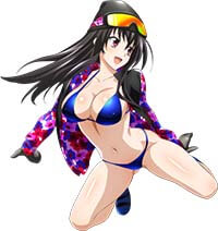 High School Dxd Hentai Grayfia Lucifuge in Bikini Erect Nipples and Boobs