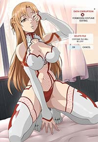 Sword Art Online Hentai Asuna Yuuki In Lingerie Spread Legs Kneeling