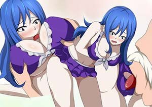 Fairy Tail Hentai Juvia Lockser In Swimsuit Embarrassed Breast Squeeze Pussy Licking 1