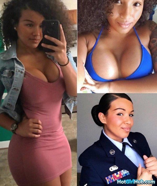 sexy military girls In And Out Of Uniform showing perfect figure 9