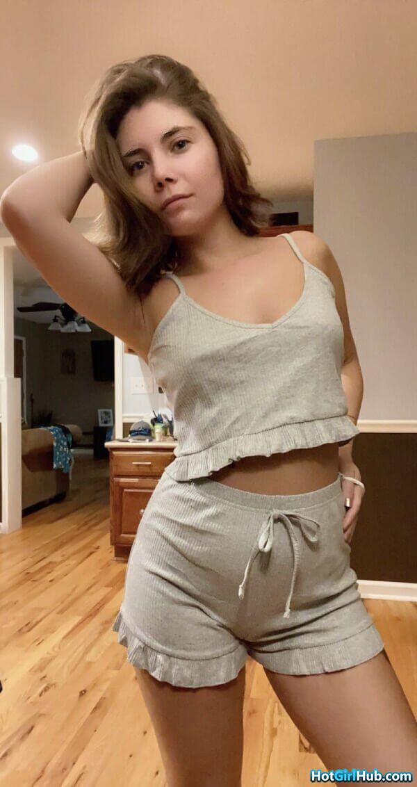 Sexy Teen College Girls in Pajamas Showing Big Boobs 14