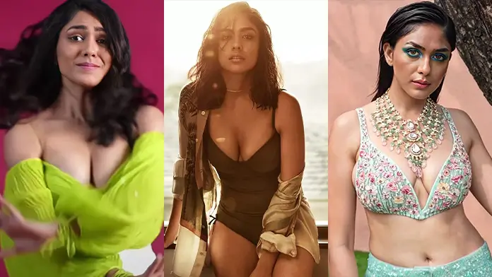 10 Hot Photos of Mrunal Thakur Shows Off Big Boobs and Curvy Body (1)
