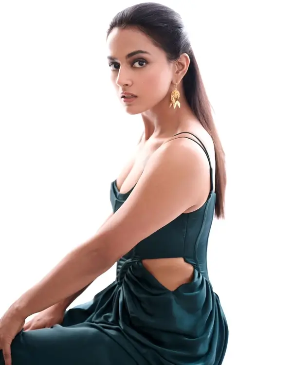 Hot Shraddha Srinath Shows Off Big Boobs and Deep Cleavage in Dazzling Dress (6)