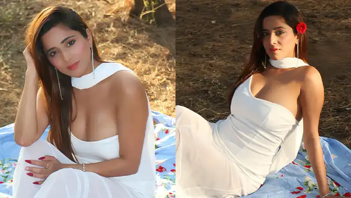 Hot Kate Sharma Displays Her Big Boobs in White Attire (1)